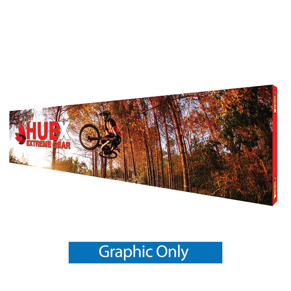 30 x 7.5 ft. RPL Fabric Pop Up Display Straight — Graphic Only / With Endcaps